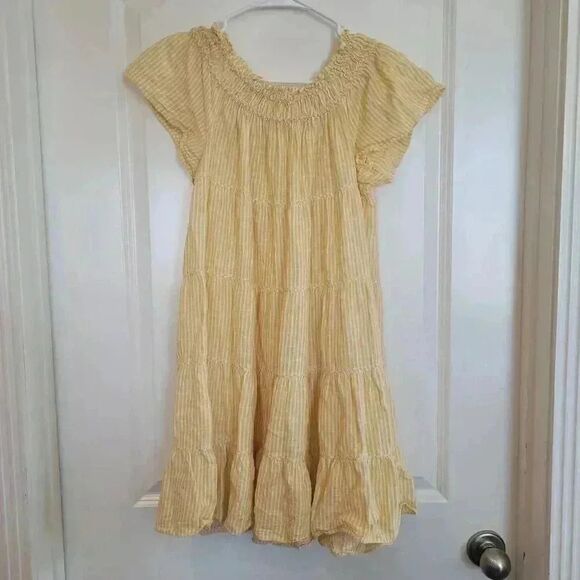 Max Studio Women's Yellow Smocked Babydoll Dress - Picture 10 of 12